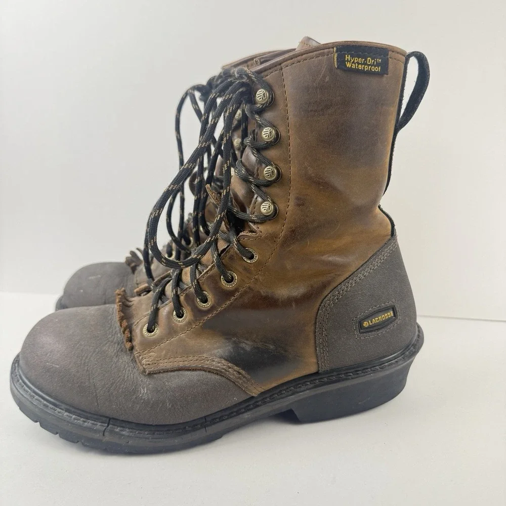 LaCrosse Boots Mens 8 Brown Extreme Tough Logger HD 8